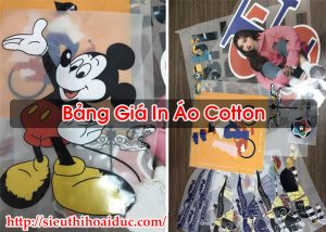 Bảng Giá In Áo Cotton