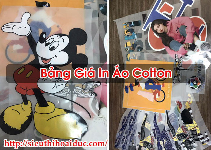 Bảng Giá In Áo Cotton