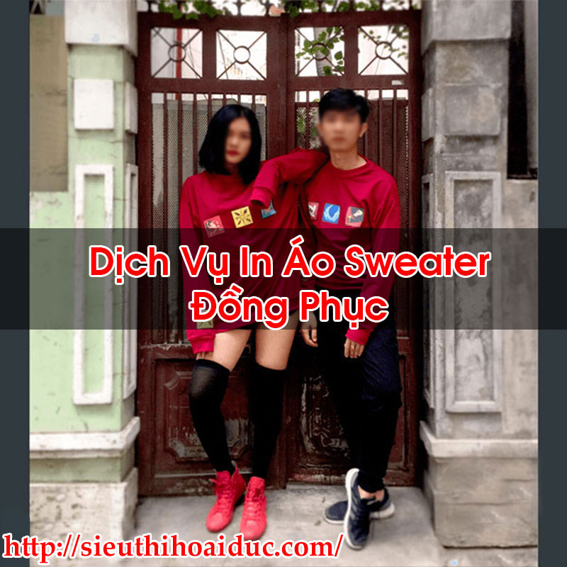 In Áo Sweater Đồng Phục