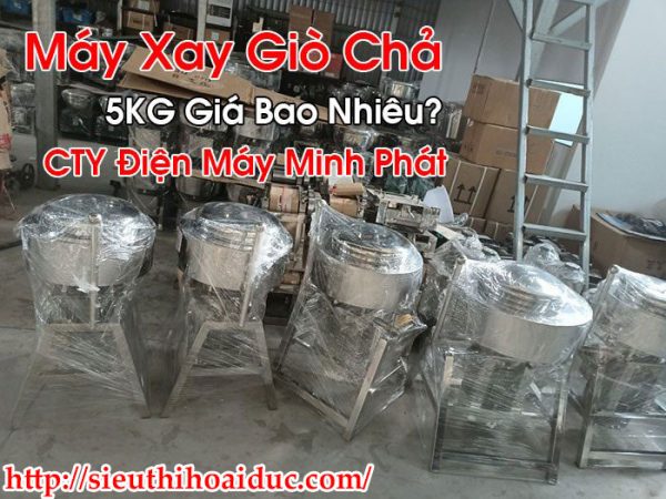 Máy Xay Giò Chả 5KG Giá Bao Nhiêu