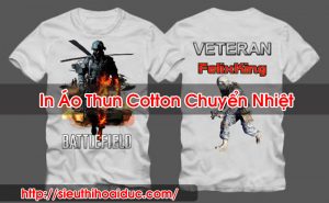 In Áo Thun Cotton Chuyển Nhiệt