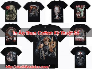 In Áo Thun Cotton Kỹ Thuật Số